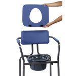 Καρέκλα WC Blue2 Herdegen Even Ocean Κάθισμα ανυψωτικό τουαλέτας με μαλακό κάθισμα και ψηλή πλάτη 